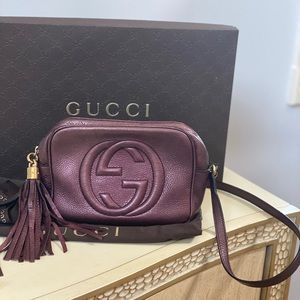Gucci Soho Disco Purple Camera Bag
